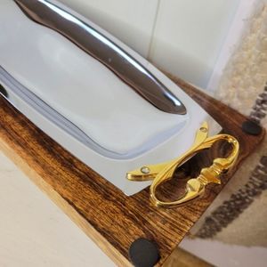 Vintage Kormex Stainless Steel Serving Platter Appetizer or Meat Dish